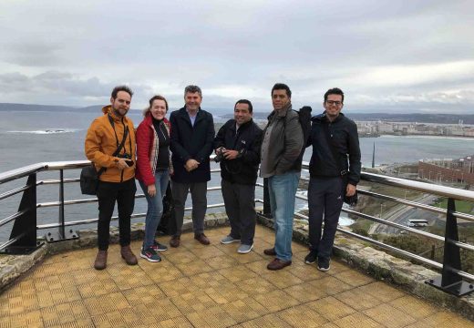Ovidio Rodeiro recibe na Coruña a un grupo de xornalistas mexicanos que participan nunha viaxe organizada pola xunta para promover a costa e os faros de Galicia